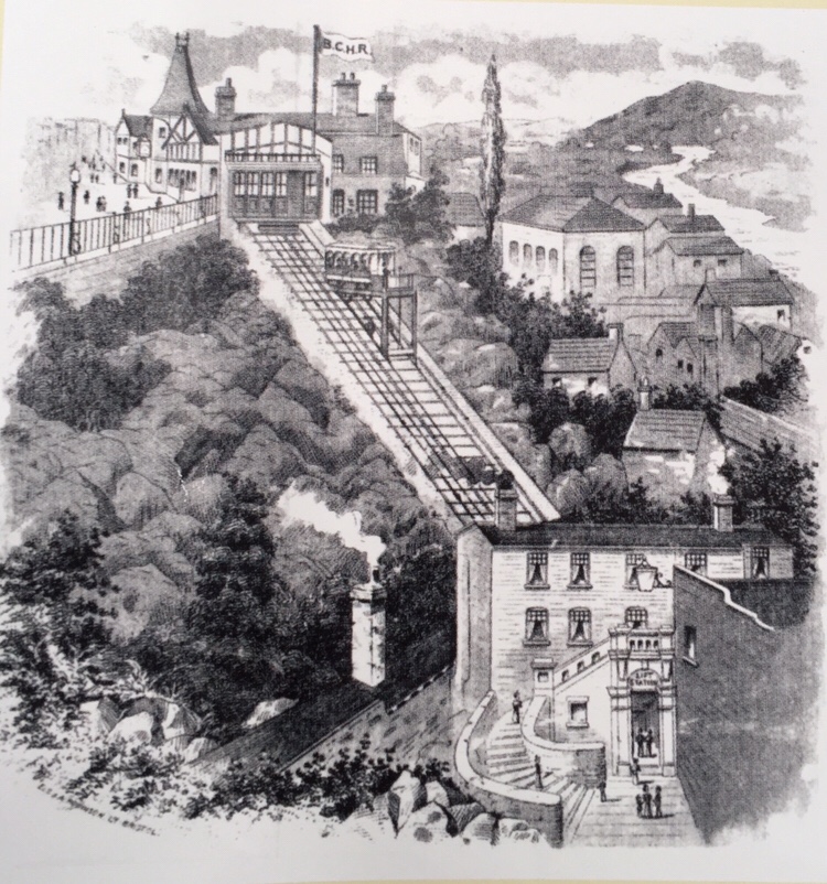 Photo taken from Bridgnorth Cliff Railway leaflet 
